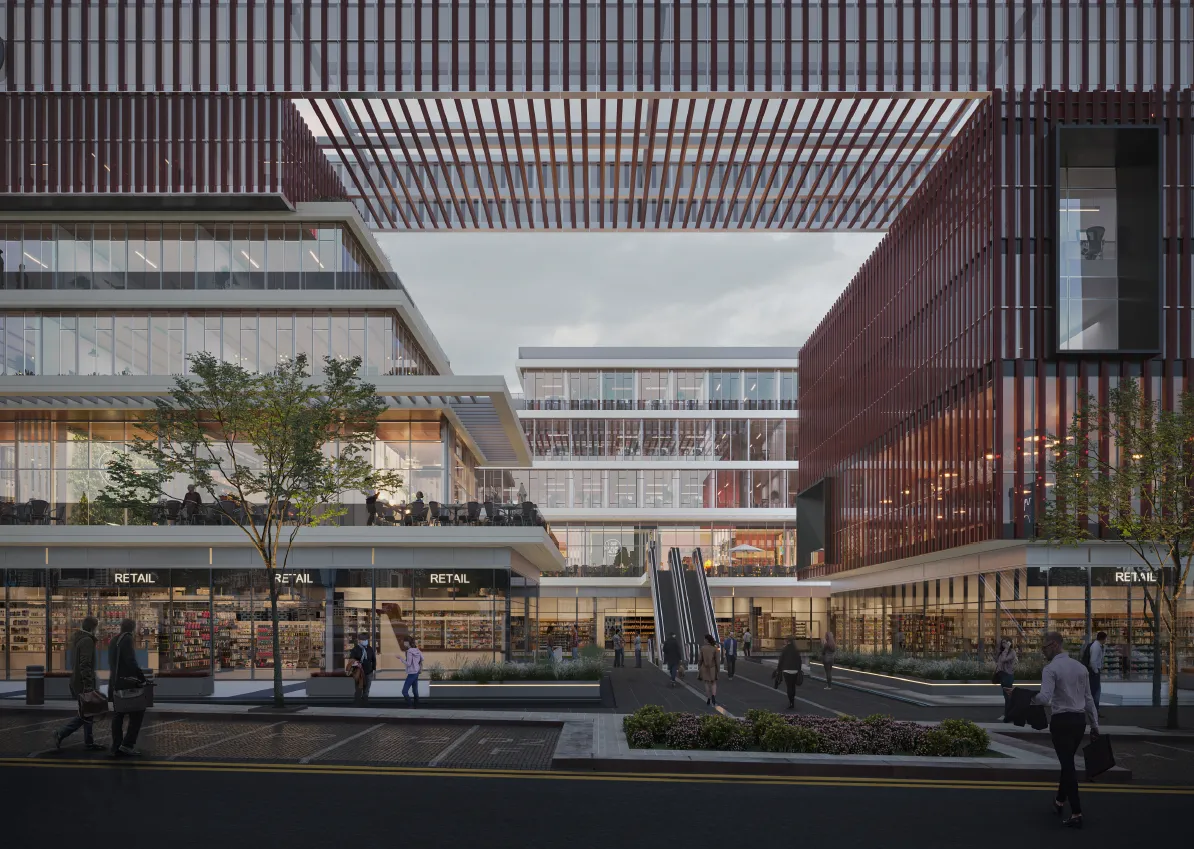 Retail for sale in Five Fifty Five Business Complex in El Sheikh Zayed of 76 m² with 1 bedrooms