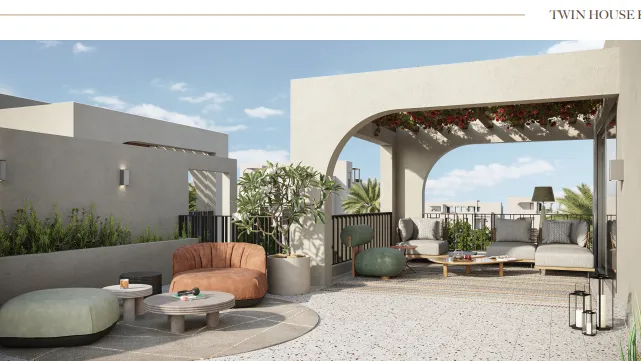 توين هاوس للبيع في أو ويست أوراسكوم في حدائق اكتوبر بمساحة 246 م² تتكون من 4 غرف