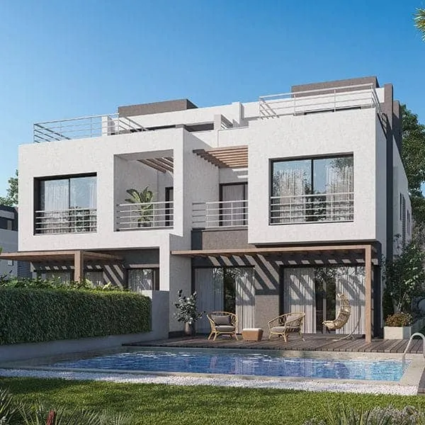 Twinhouse for sale in Palm Hills New Cairo in New Cairo of 268 m² with 3 bedrooms