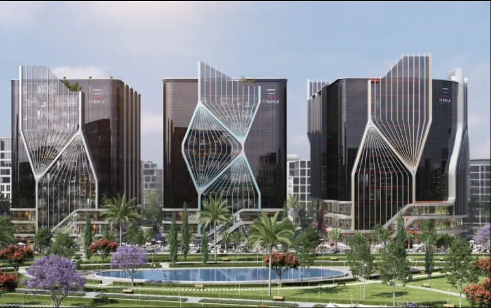 Office for sale in Striple Walk in New Capital City of 38 m² with 1 bedrooms