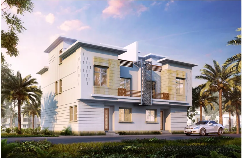 Twinhouse for sale in JEDAR in 6th of October City of 258 m² with 3 bedrooms