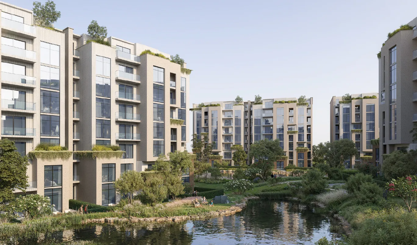 Apartment for sale in Ivoire West in El Sheikh Zayed of 132 m² with 2 bedrooms