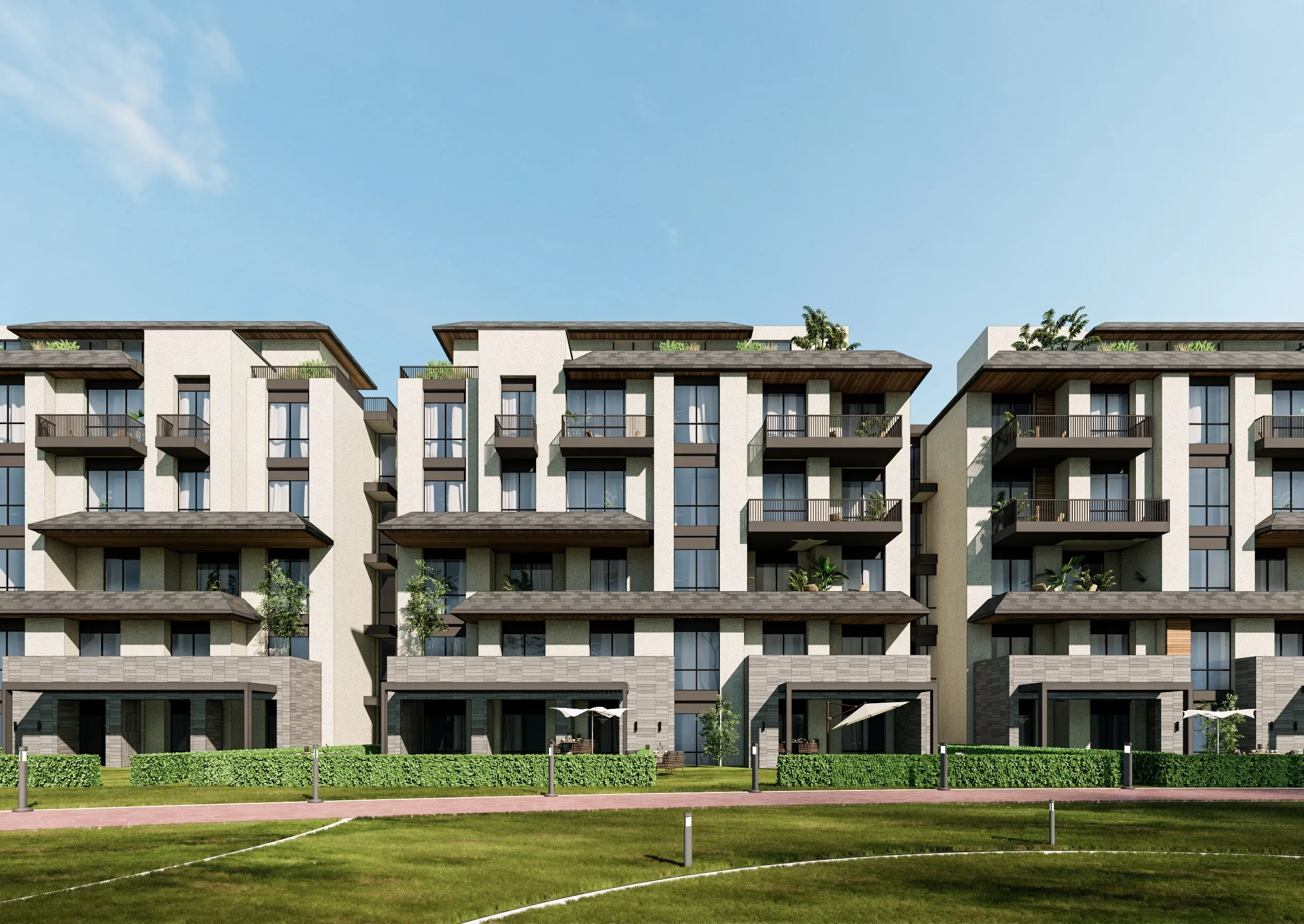 Apartment for sale in Stone Park in New Cairo of 135 m² with 2 bedrooms