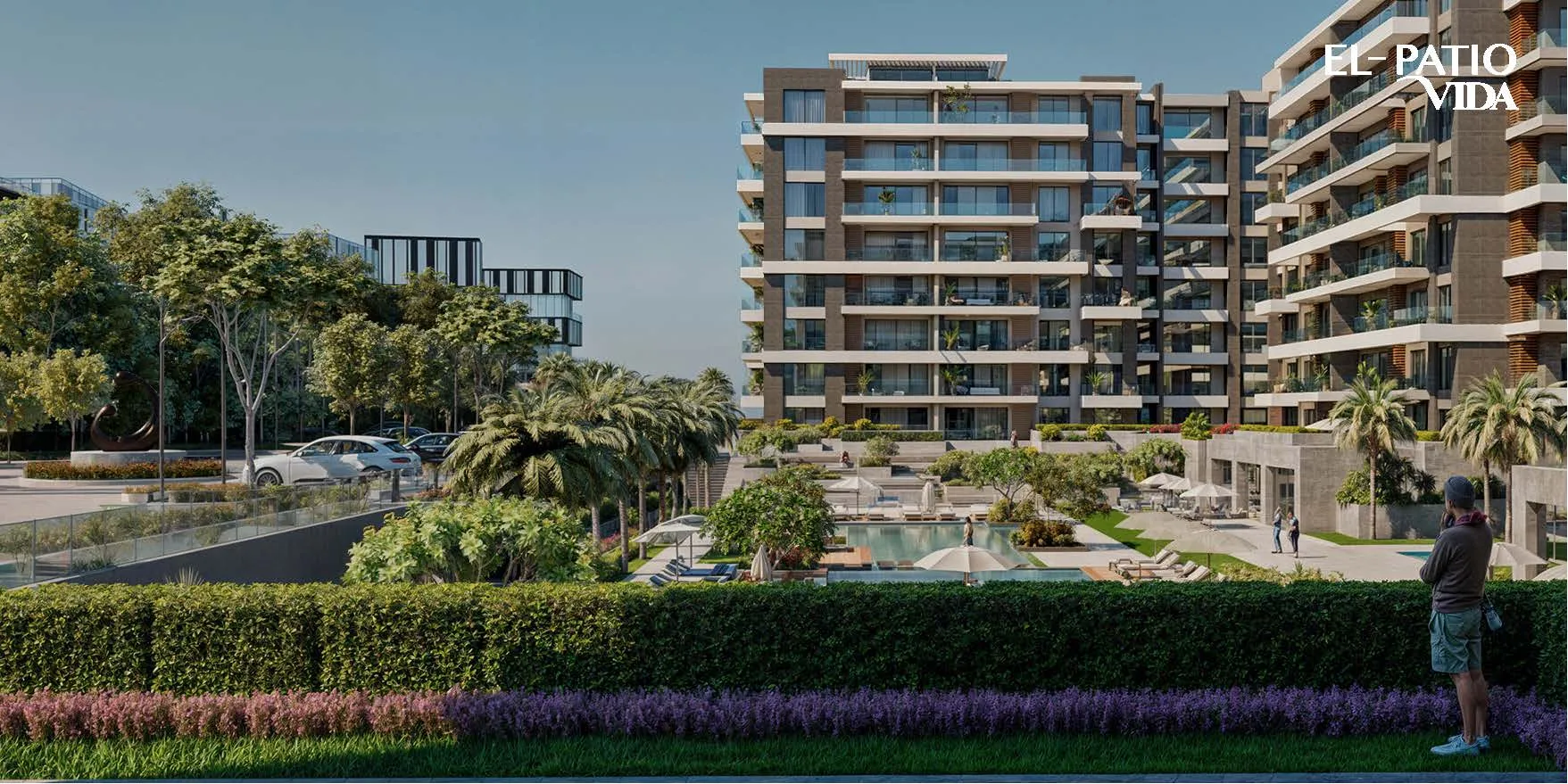 Apartment for sale in Patio Vida in 6th settlement of 182 m² with 3 bedrooms