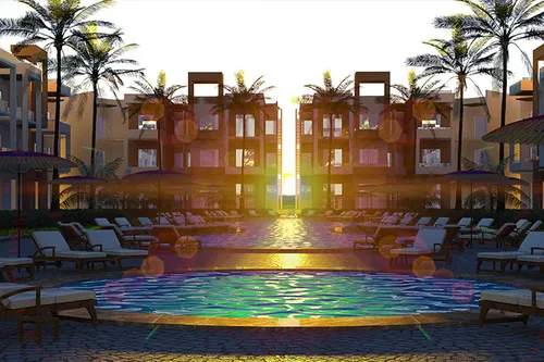 Chalet for sale in Cape Bay Blumar Lasirena in Ain Sokhna of 80 m² with 2 bedrooms
