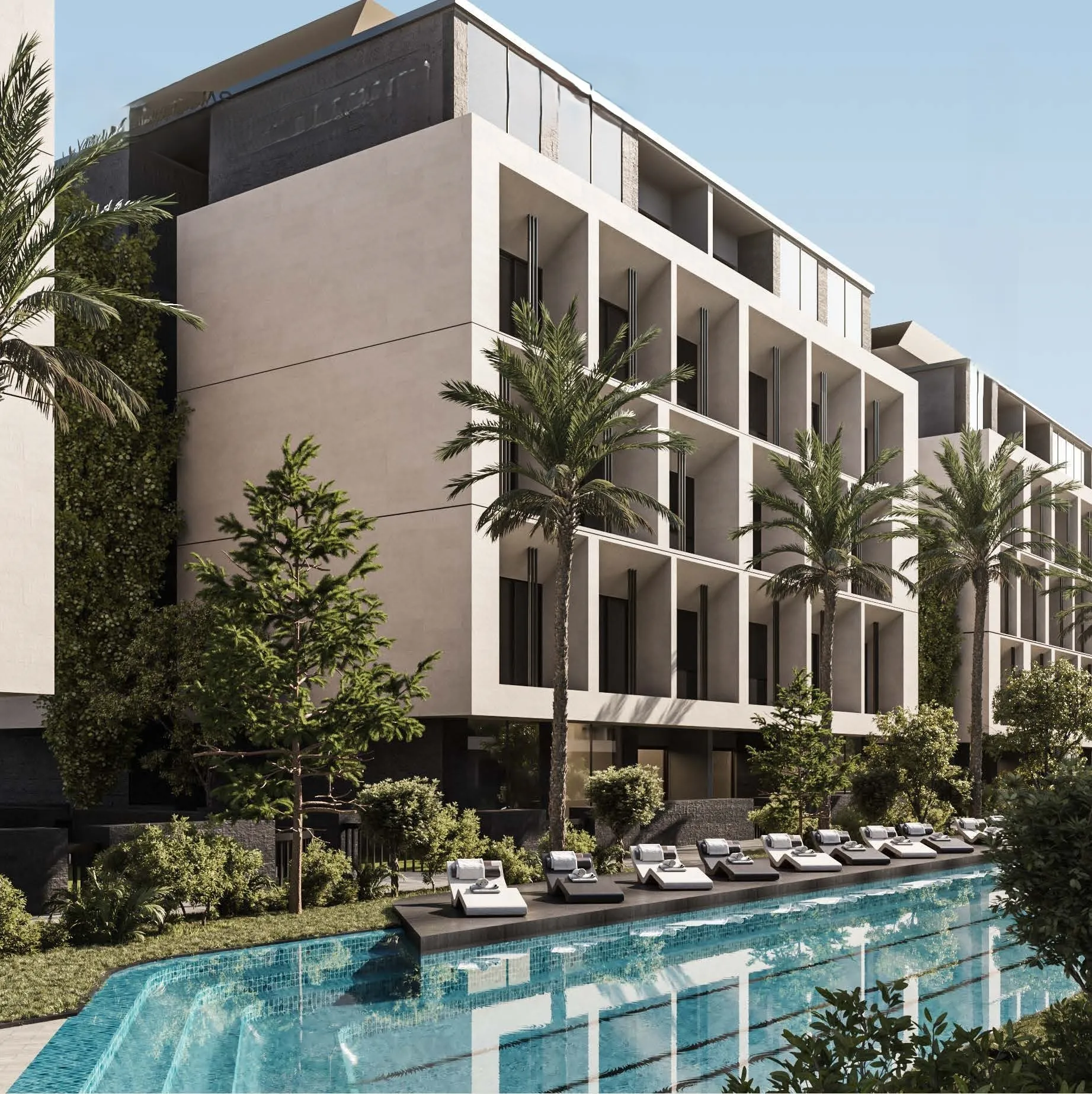 Apartment for sale in Blanks in New Cairo of 75 m² with 1 bedrooms
