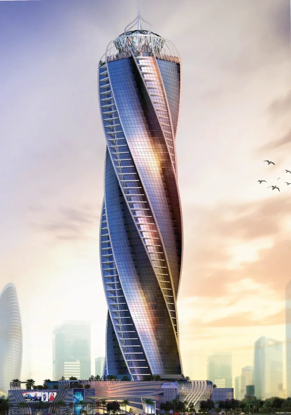 Office for sale in Amazon Capital Diamond Tower in New Capital City of 54 m² with 1 bedrooms