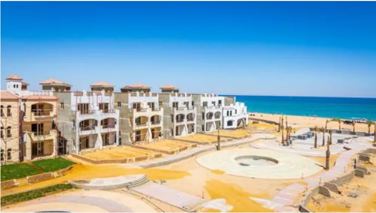 شقة للبيع في لا سيرينا بالم بيتش في العين السخنة بمساحة 0 م² تتكون من 2 غرف