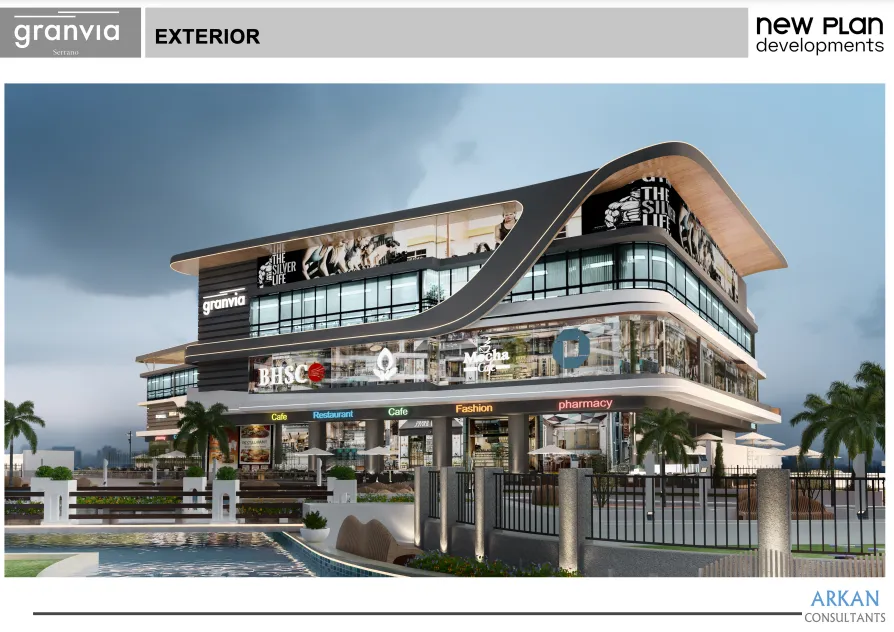 تجاري للبيع في جرانفيا مول سيرانو في العاصمة الإدارية الجديدة بمساحة 0 م² تتكون من 0 غرف