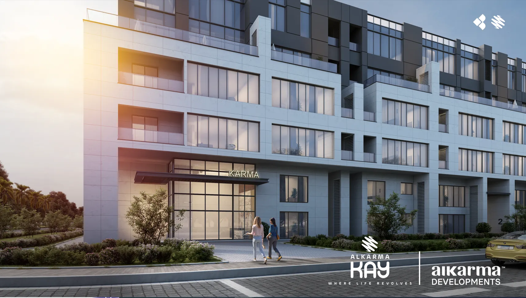 شقة للبيع في الكارمه كاي في الشيخ زايد بمساحة 0 م² تتكون من 2 غرف