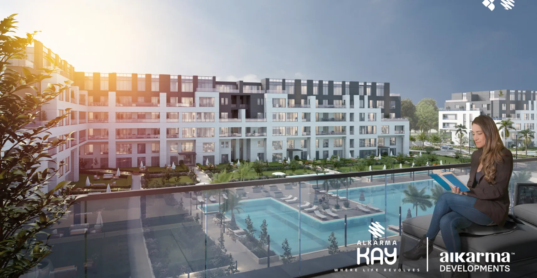 شقة للبيع في الكارمه كاي في الشيخ زايد بمساحة 0 م² تتكون من 2 غرف