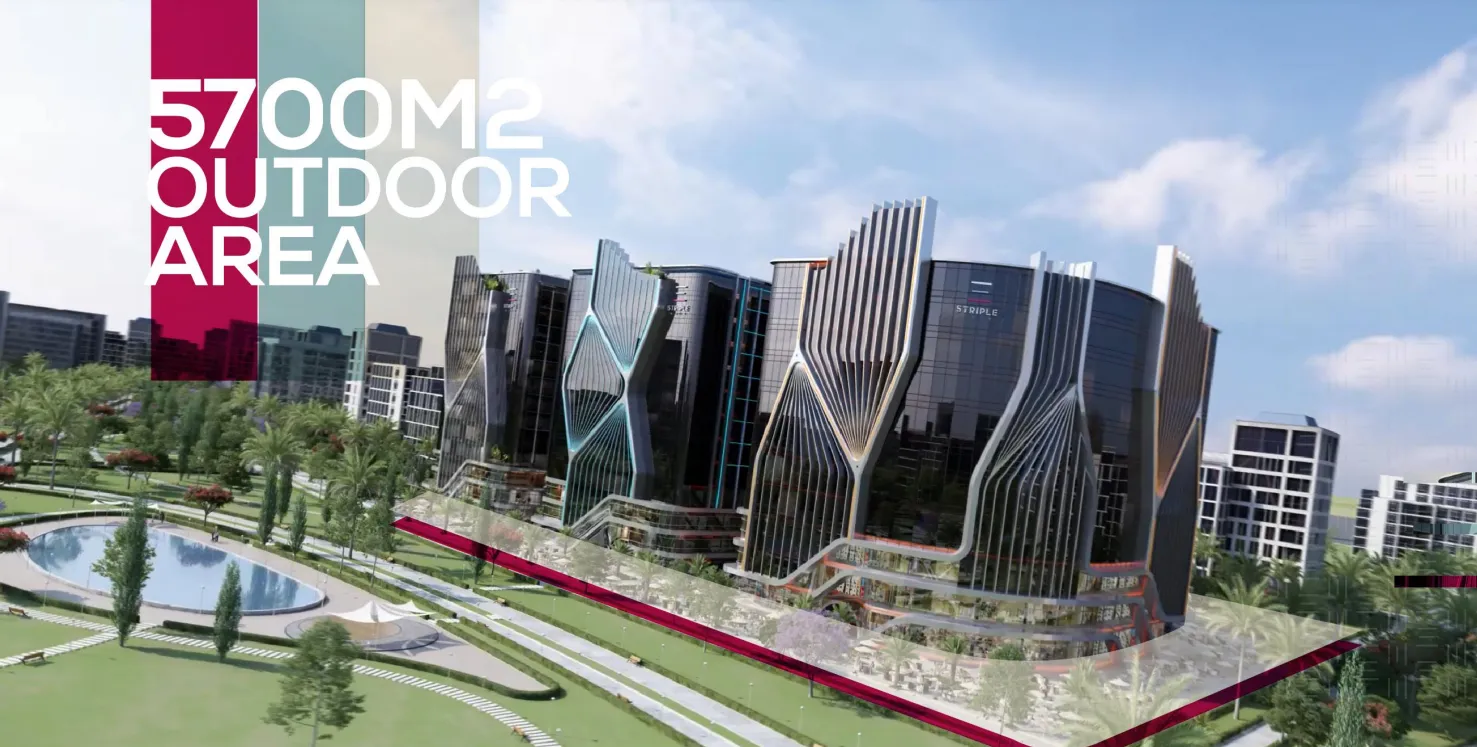 Office for sale in Striple Walk in New Capital City of 41 m² with 0 bedrooms