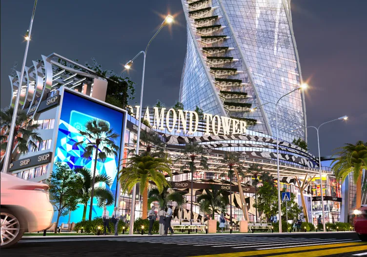 Retail for sale in Amazon Capital Diamond Tower in New Capital City of 0 m² with 0 bedrooms