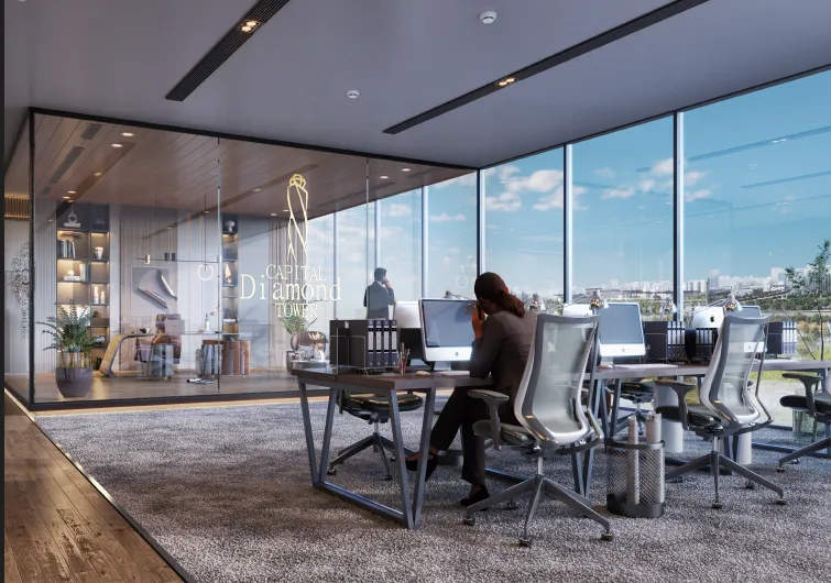 Retail for sale in Amazon Capital Diamond Tower in New Capital City of 0 m² with 0 bedrooms