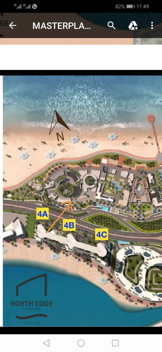 شقة للبيع في نورث إيدج العلمين الجديدة في العلمين بمساحة 0 م² تتكون من 1 غرف