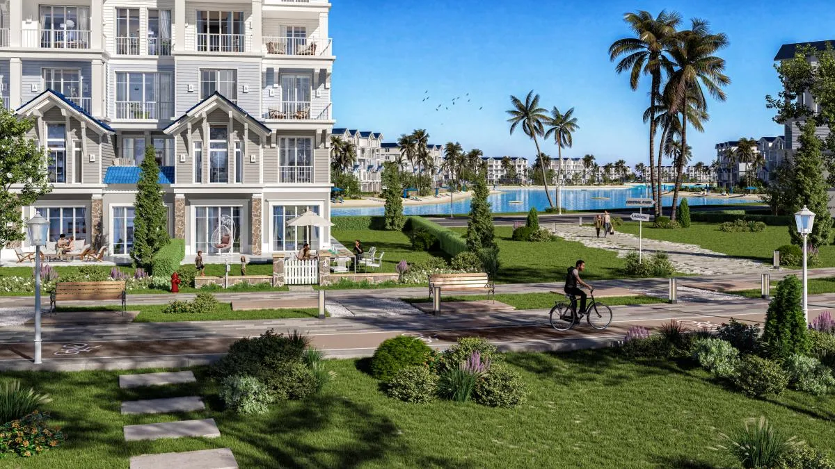 Villa for sale in Lagoon Beach Park Mountain View I-City October in 6th of October City of 0 m² with 3 bedrooms