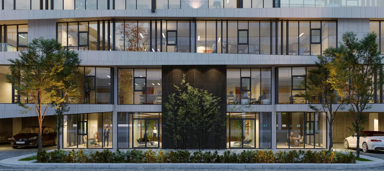 مكتب للبيع في ذا بوليجون  في الشيخ زايد بمساحة 0 م² تتكون من 0 غرف