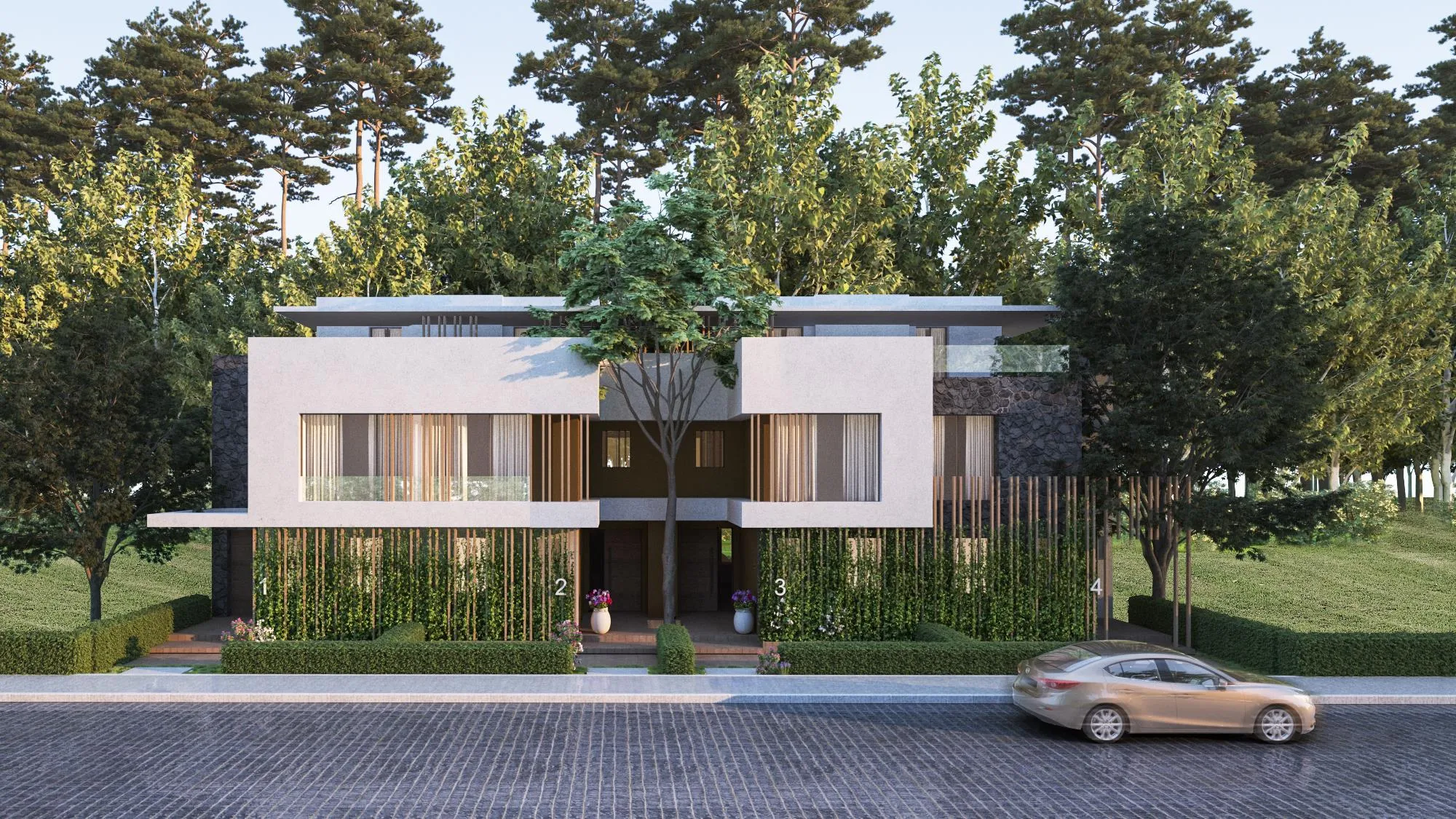 تاون هاوس للبيع في ذا ميدوس البوسكو في العاصمة الإدارية الجديدة بمساحة 0 م² تتكون من 3 غرف