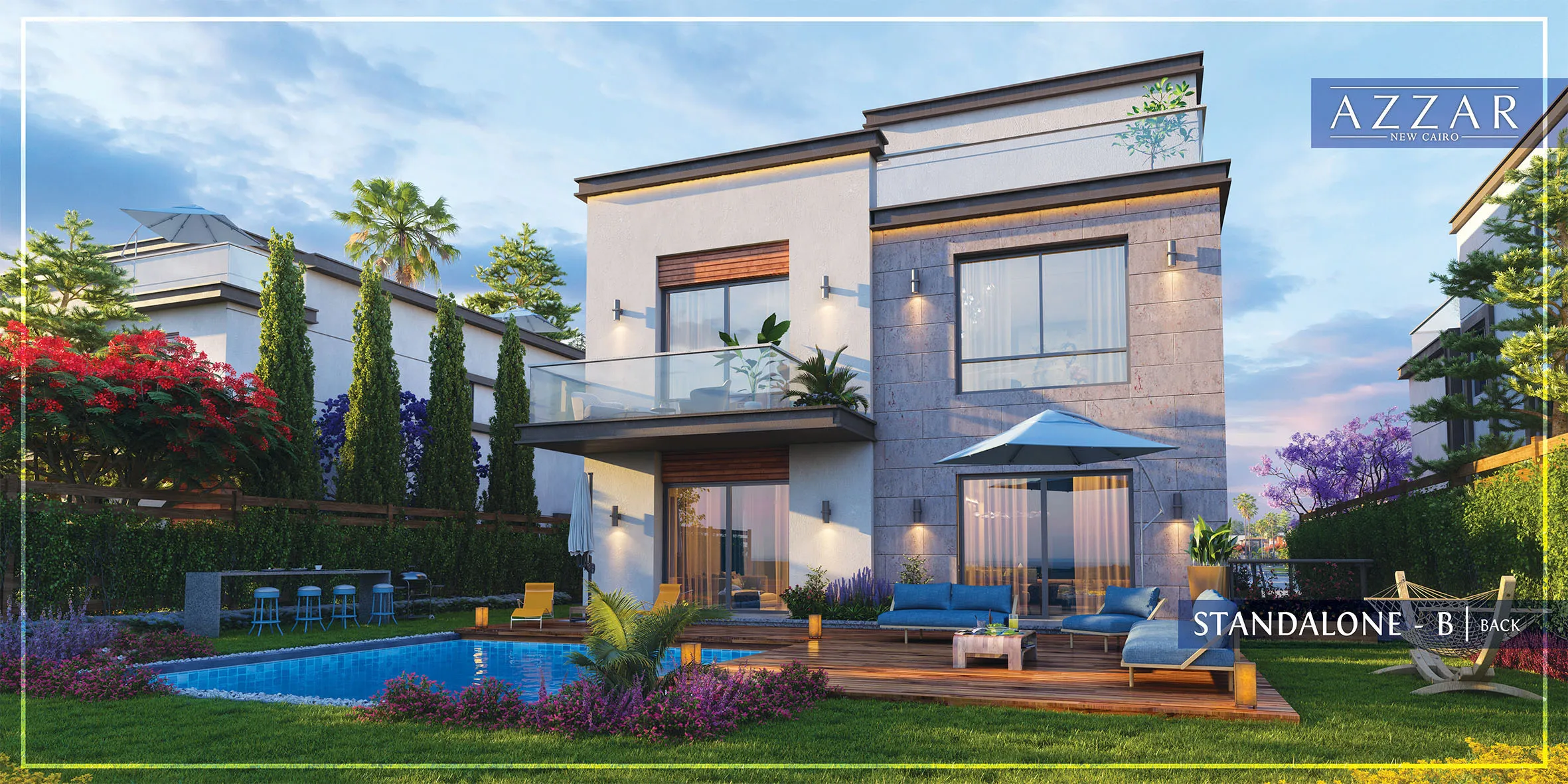 فيلا للبيع في ازار القاهرة الجديدة في جولدن سكوير بمساحة 0 م² تتكون من 5 غرف