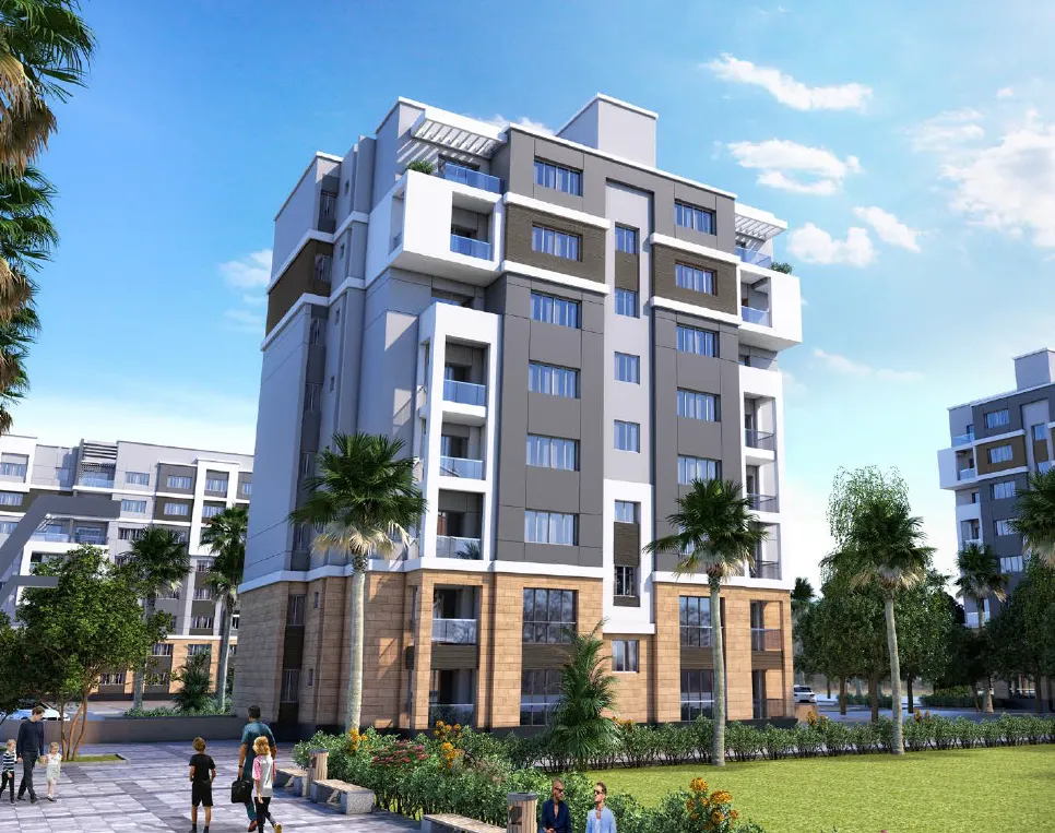 Apartment for sale in Bleu Vert in New Capital City of 0 m² with 2 bedrooms