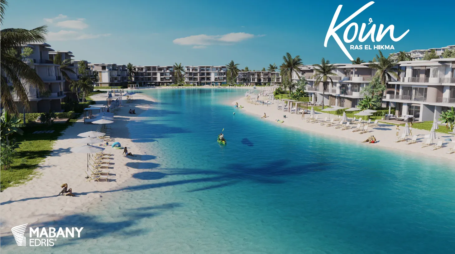 تاون هاوس للبيع في كون في رأس الحكمة بمساحة 150 م² تتكون من 3 غرف