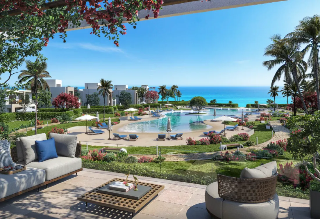 Chalet for sale in Lagoon Town in Ras El Hekma of 106 m² with 2 bedrooms