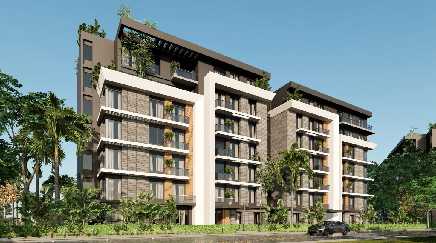 Penthouse for sale in Monark Residence in Mostakbal City of 325 m² with 4 bedrooms