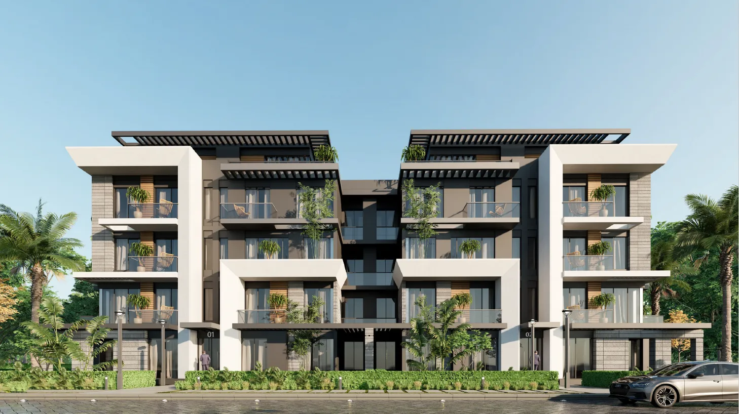 Penthouse for sale in Monark Residence in Mostakbal City of 325 m² with 4 bedrooms