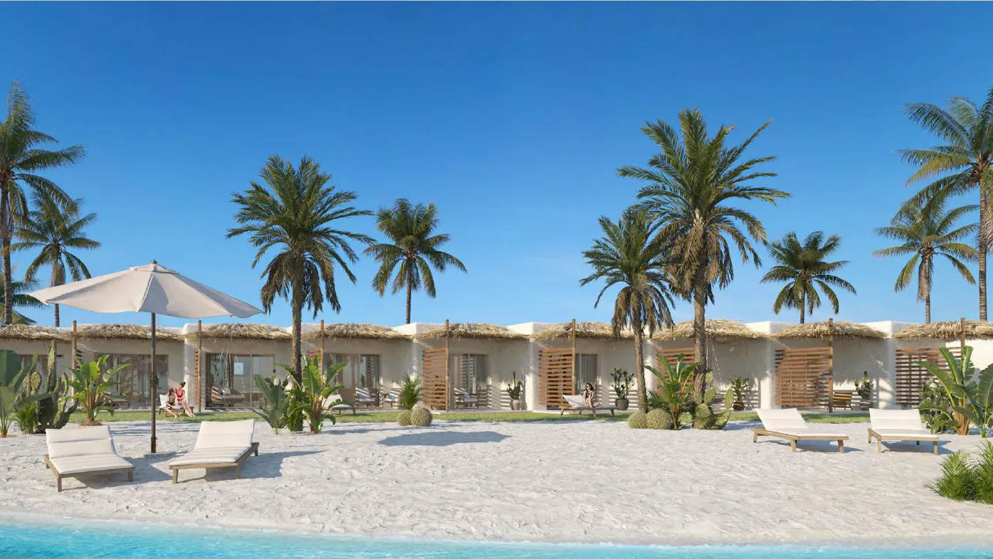 كابينة للبيع في هاسيندا ويست في رأس الحكمة بمساحة 0 م² تتكون من 0 غرف