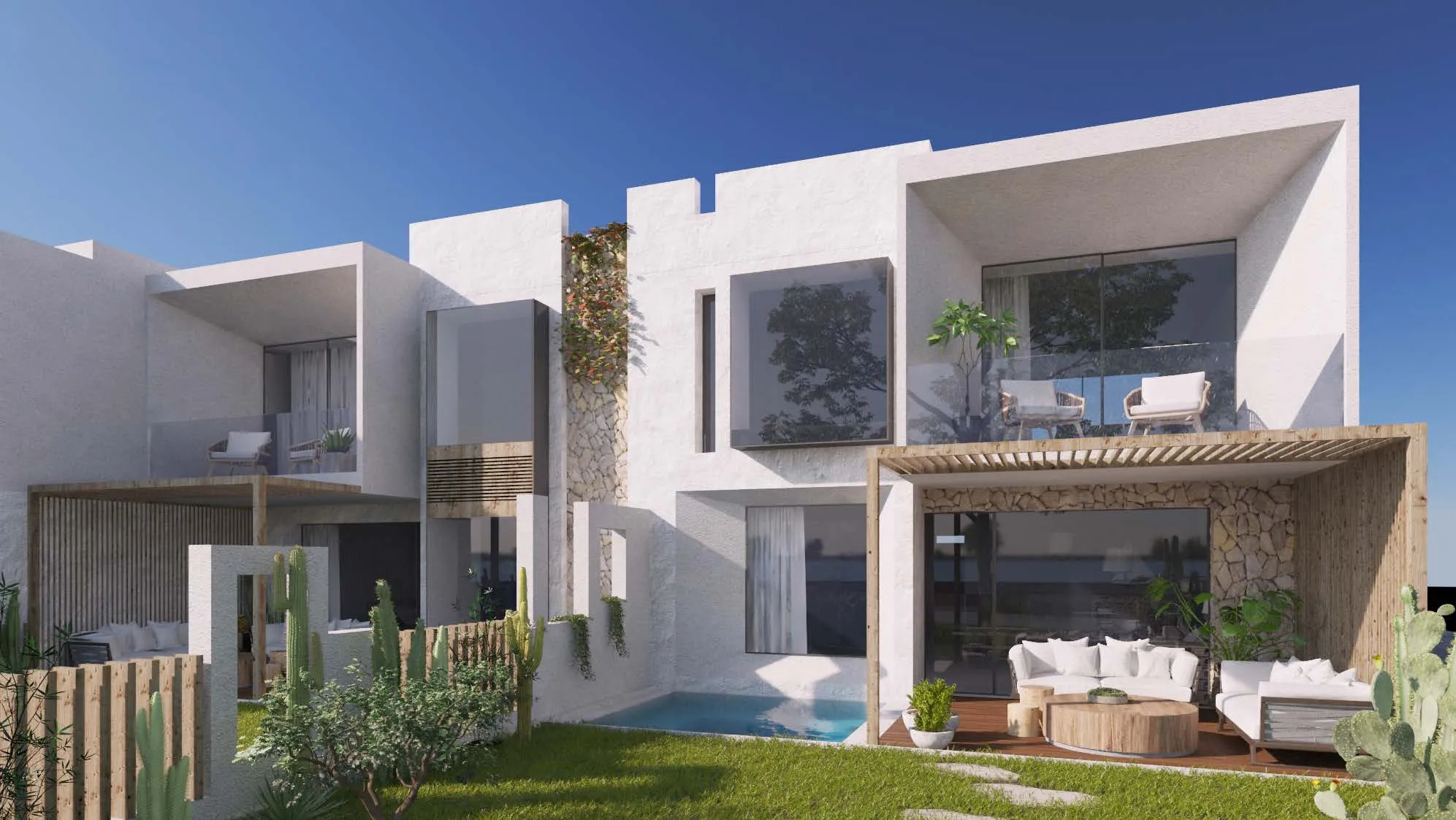 فيلا للبيع في المصيف الساحل الشمالي في رأس الحكمة بمساحة 0 م² تتكون من 3 غرف