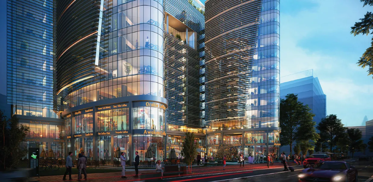 Retail for sale in W14 -White 14  in New Capital City of 171 m² with 0 bedrooms