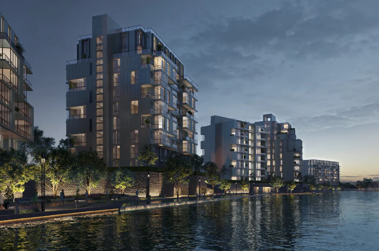 Apartment for sale in Canal Walk Island  in El Sheikh Zayed of 0 m² with 3 bedrooms