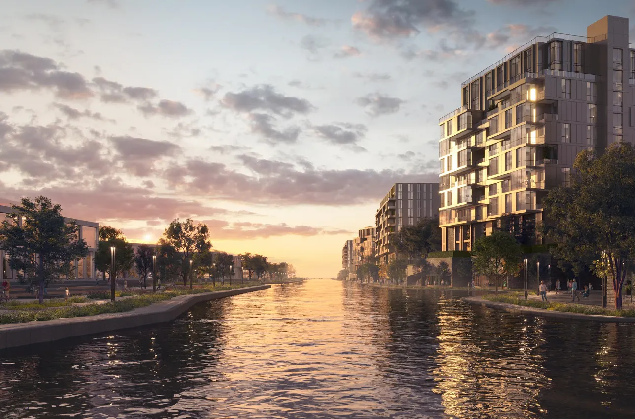 Apartment for sale in Canal Walk Island  in El Sheikh Zayed of 0 m² with 3 bedrooms