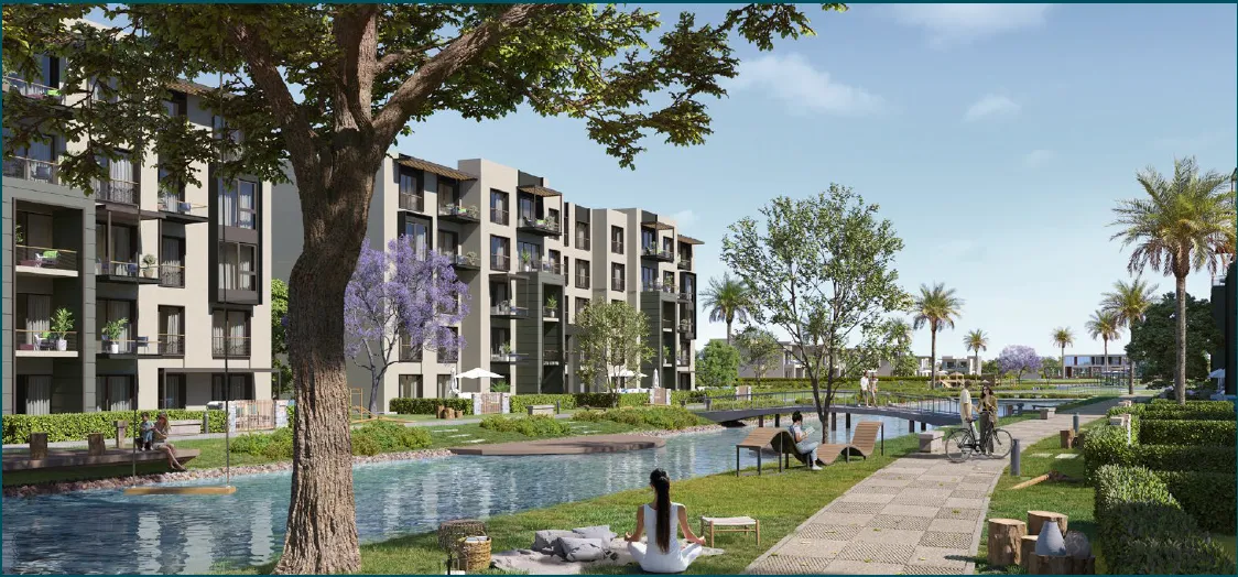 شقة للبيع في ووتر سايد في مدينة السادس من أكتوبر بمساحة 0 م² تتكون من 2 غرف