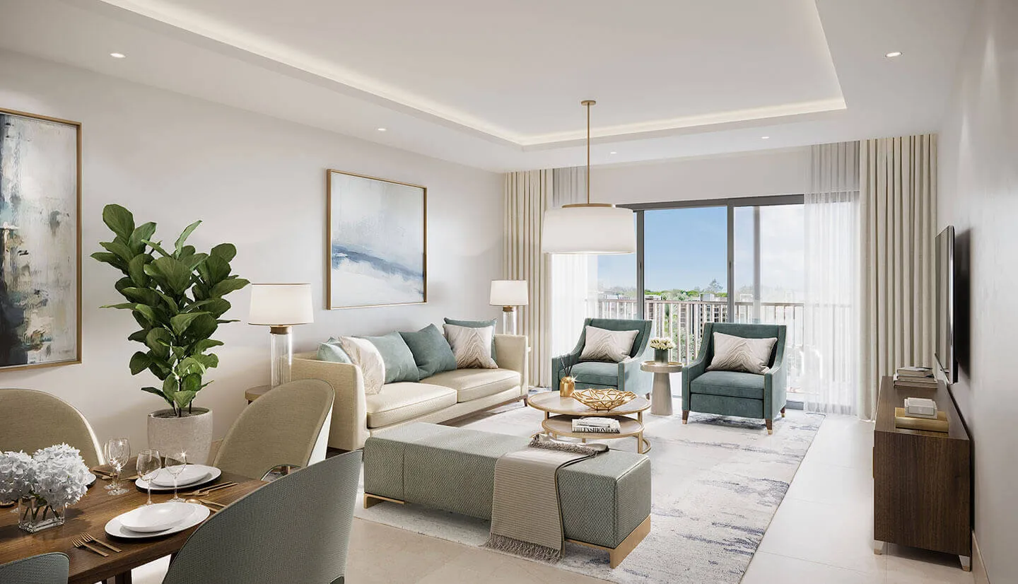 شقة للبيع في زيد إيست في التجمع السادس بمساحة 0 م² تتكون من 2 غرف