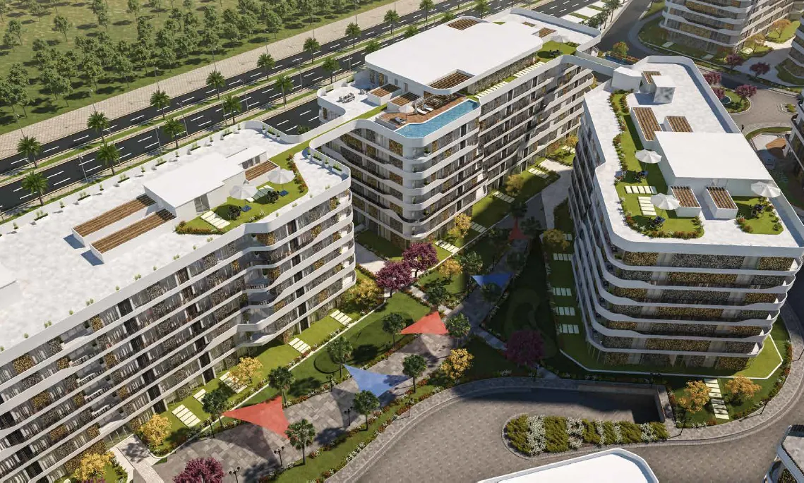 Apartment for sale in Courtyard-Bloomfields in Mostakbal City of 76 m² with 1 bedrooms