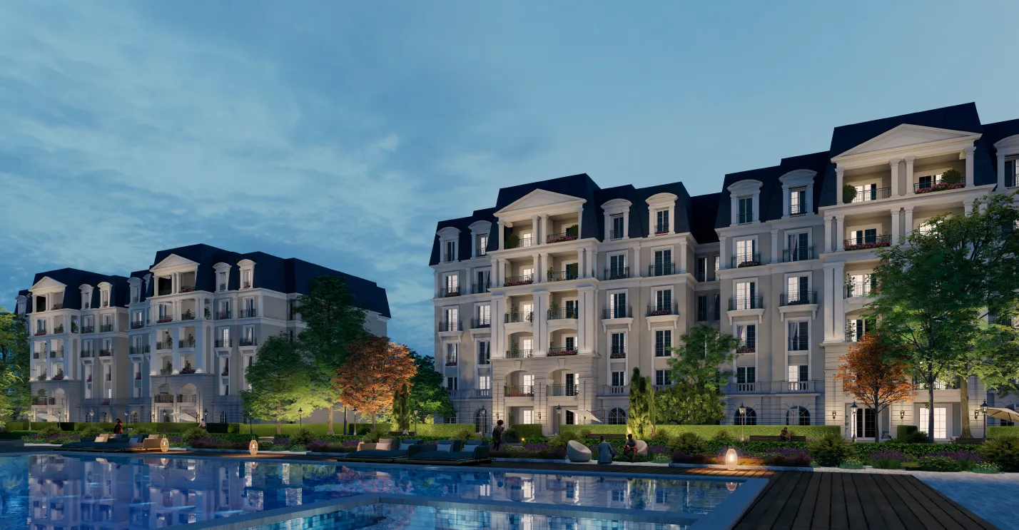 Apartment for sale in Nile Boulevard in New Cairo of 0 m² with 3 bedrooms