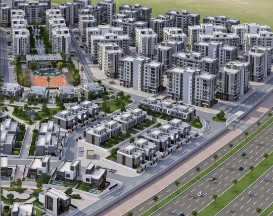 Apartment for sale in Bleu Vert  in New Capital City of 0 m² with 3 bedrooms