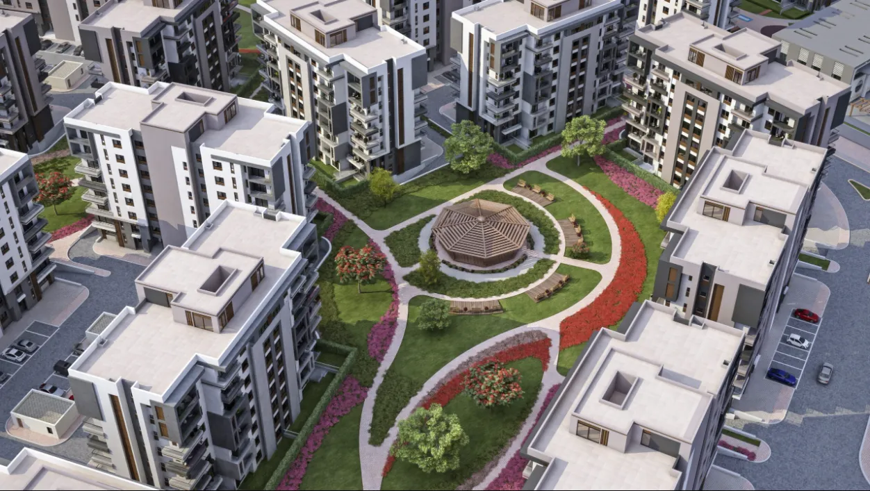 توين هاوس للبيع في بلو فيرت في العاصمة الإدارية الجديدة بمساحة 0 م² تتكون من 4 غرف