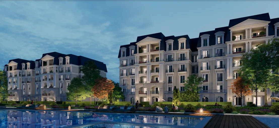 Apartment for sale in Nile Boulevard in New Cairo of 0 m² with 2 bedrooms