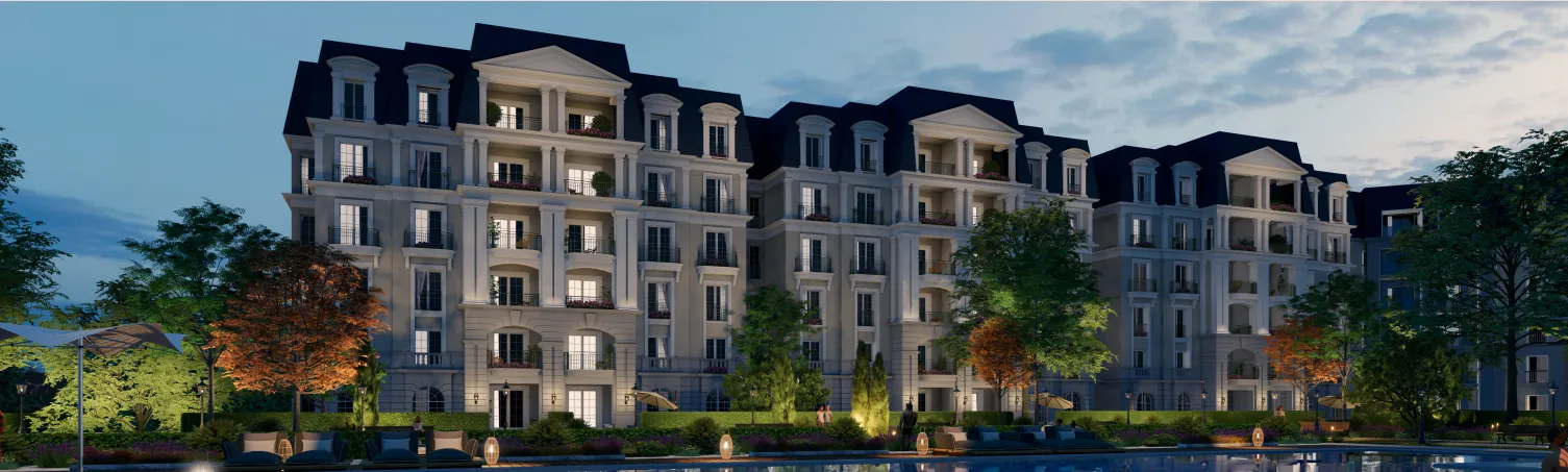 Apartment for sale in Nile Boulevard in New Cairo of 0 m² with 2 bedrooms