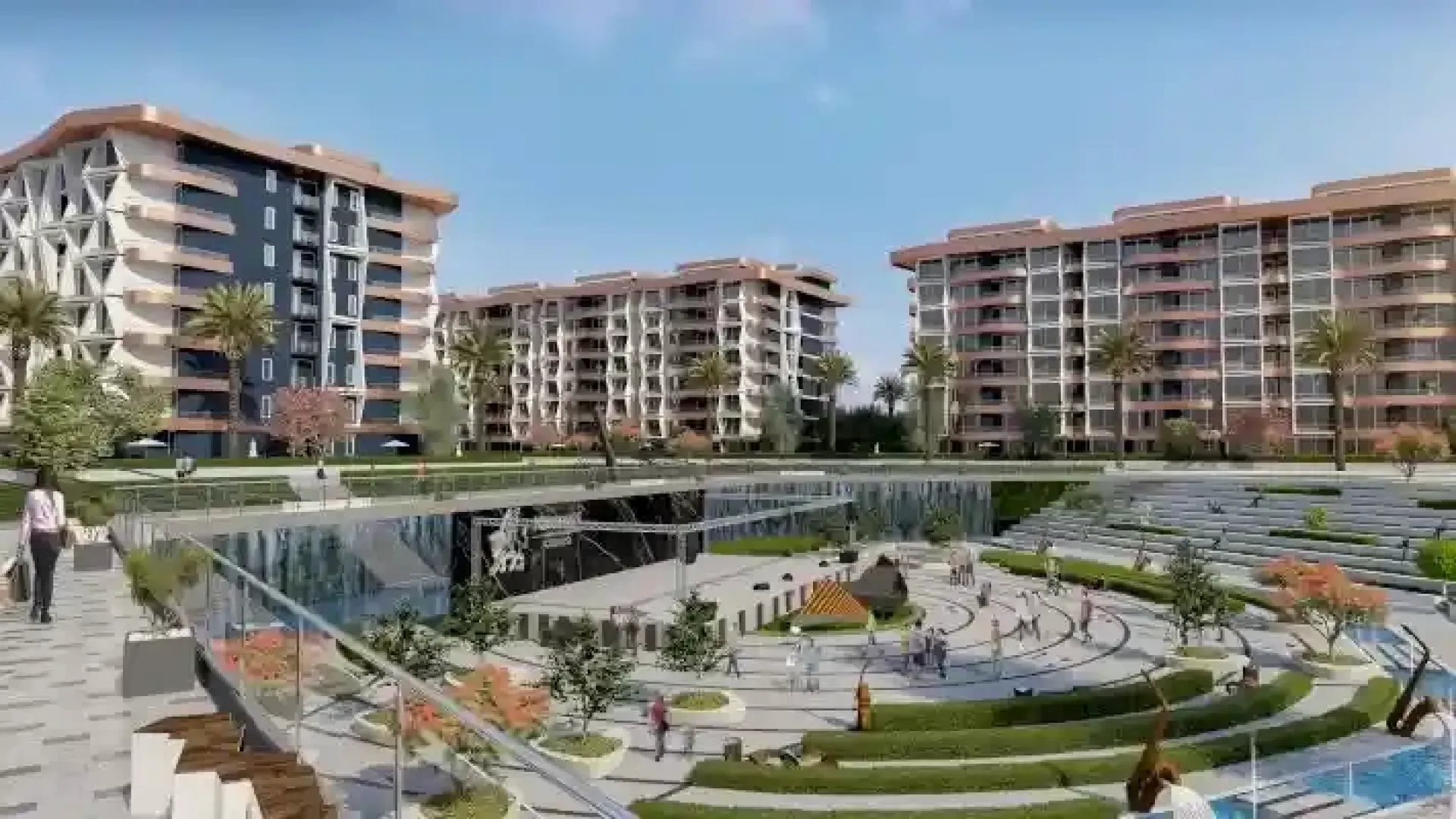 Apartment for sale in Midtown condo in New Capital City of 0 m² with 3 bedrooms