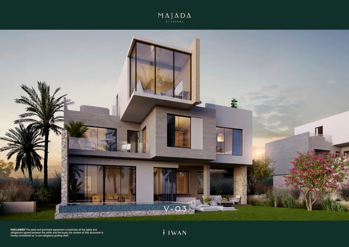 فيلا للبيع في ماجادا إيوان في العين السخنة بمساحة 0 م² تتكون من 4 غرف