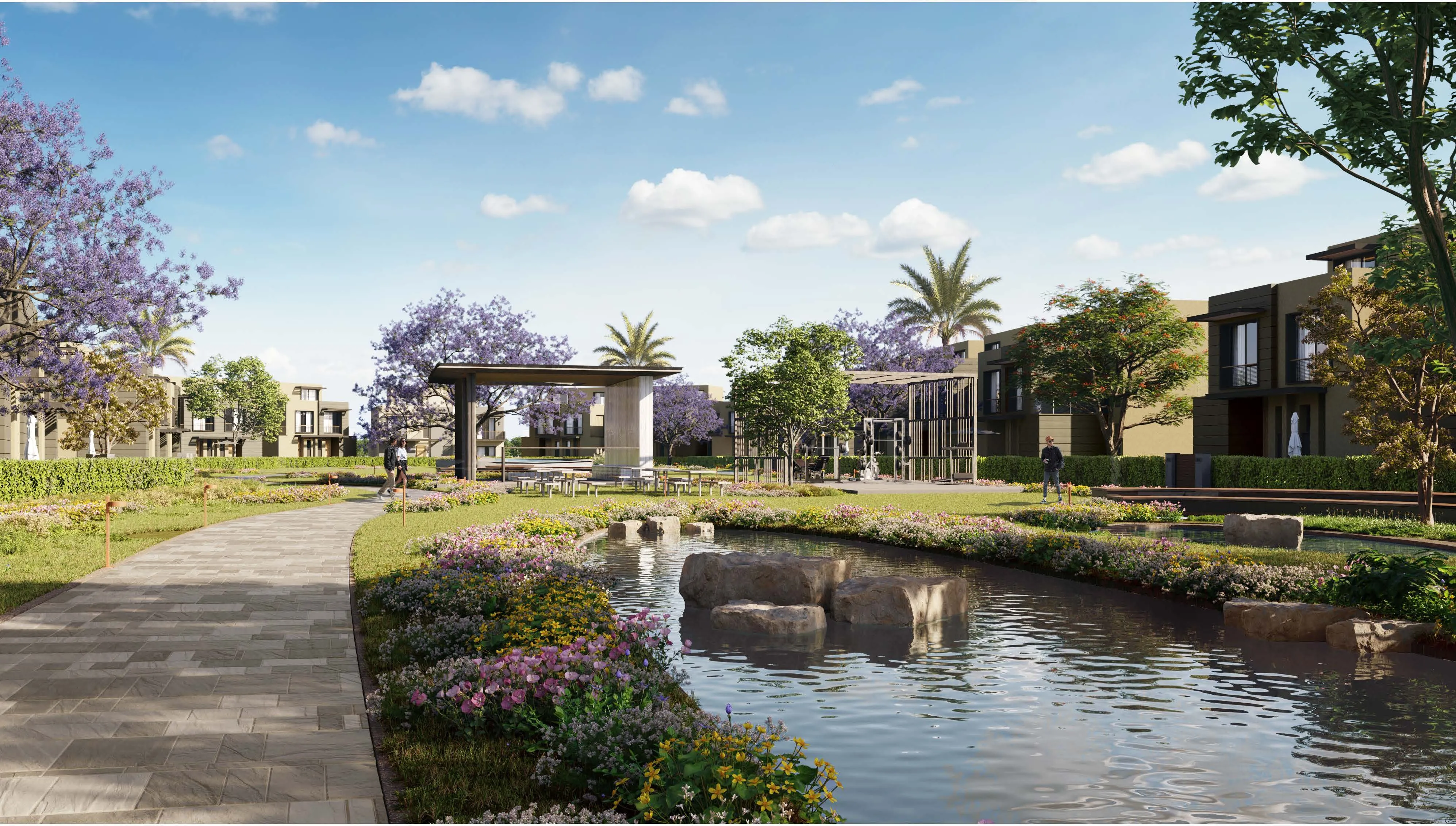 توين هاوس للبيع في جاردن ليكس في مدينة السادس من أكتوبر بمساحة 0 م² تتكون من 2 غرف