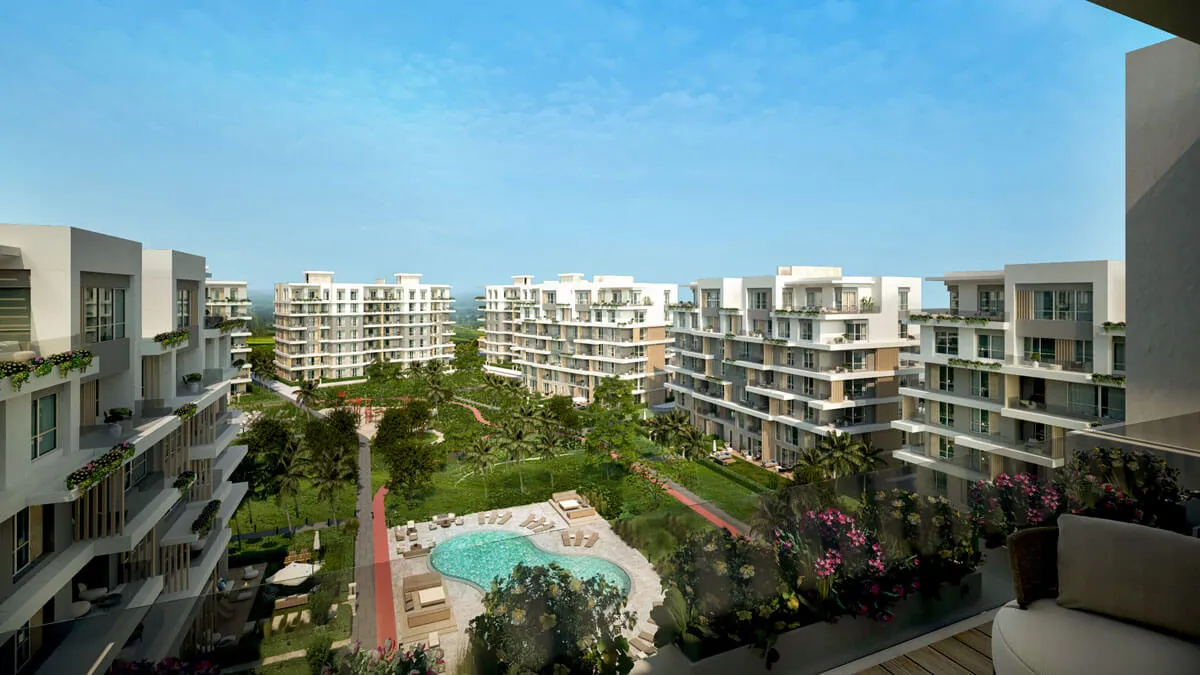 Apartment for sale in Garden Residence Hyde Park in New Cairo of 157 m² with 3 bedrooms