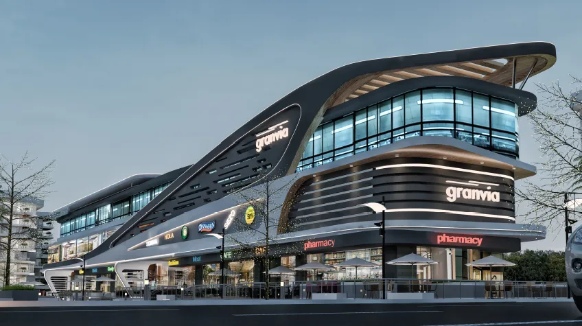 تجاري للبيع في جرانفيا مول سيرانو في العاصمة الإدارية الجديدة بمساحة 0 م² تتكون من 0 غرف