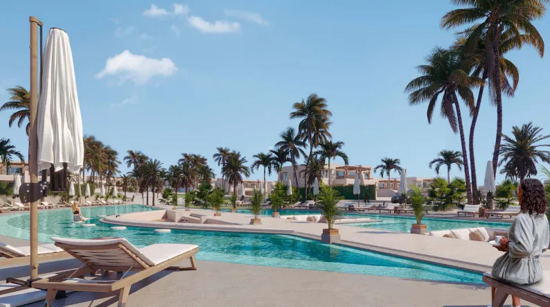 Chalet for sale in Hacienda West in Ras El Hekma of 126 m² with 2 bedrooms