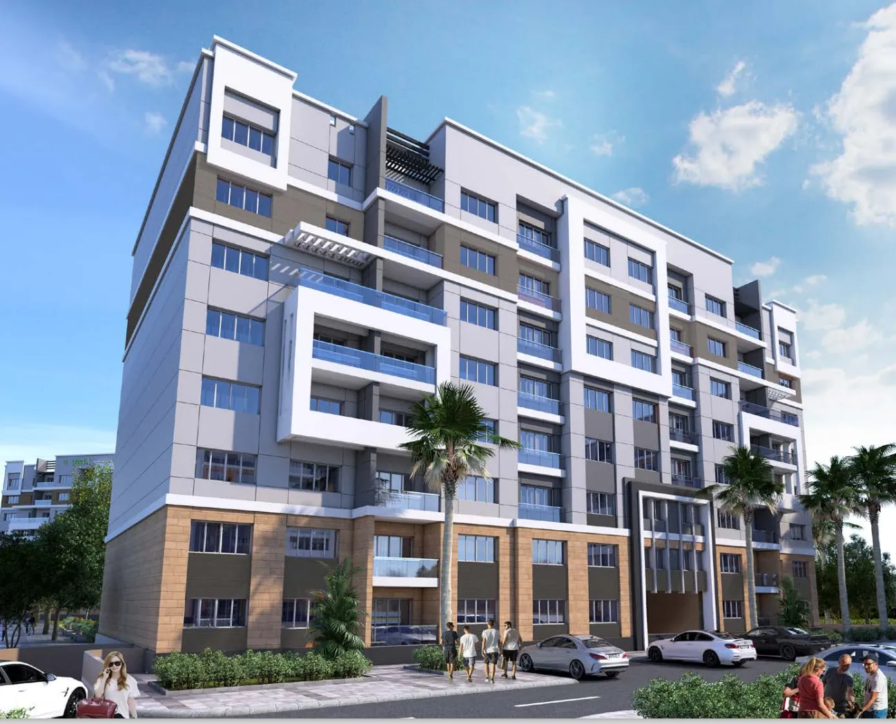 Apartment for sale in Bleu Vert in New Capital City of 0 m² with 3 bedrooms