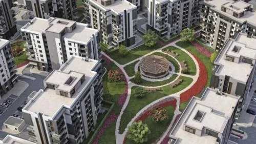 Apartment for sale in Bleu Vert in New Capital City of 0 m² with 2 bedrooms