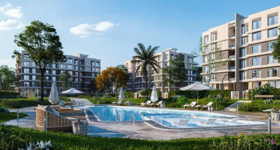 Apartment for sale in Garden Residence Hyde Park in New Cairo of 0 m² with 2 bedrooms